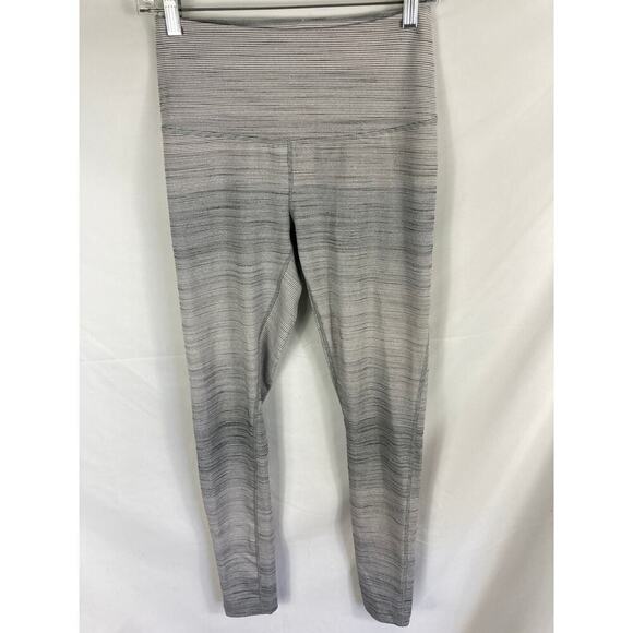 Zella Grey Stripe Leggings Size Small - Picture 1 of 10